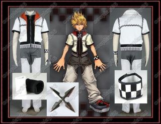 Kingdom Hearts Roxas I 5 Piece Cosplay Costume Custom Any Size