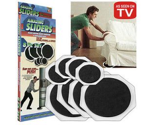 Set of 8   Amazing Sliders Furniture Mover Assistant   As Seen On TV