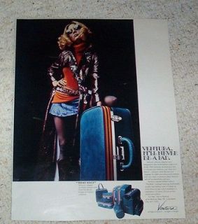1969 ad page   sexy CYBILL SHEPHERD   Ventura fashion luggage 