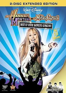 Hannah Montana Miley Cyrus Best of Both Worlds Concert DVD, 2008, 2 