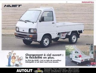 1993 Daihatsu Hijet Pickup Truck Brochure French