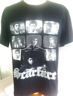 Al Pacino Scarface Quail Hollow Black Mens Large All Cotton SS T Shirt