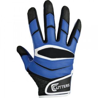 Cutters X40 C Tack Revolution Youth Football Receiver Gloves ROYAL 