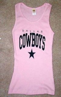 DALLAS COWBOYS Pink WOMENS TANK TOP FOOTBALL shirt XL