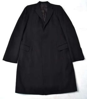 THE VIRIDI ANNE WOOL 2 BUTTON Long Coat Black 5 NWOT