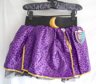 New Monster High Petti Skirt Clawdeen Wolf Purple Animal Leopard Print 