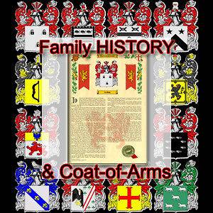   Name History   Coat of Arms   Family Crest 11x17 DAHL TO DUGAN