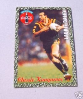 1995 COKE RUGBY LEAGUE CARD #3   LAURIE DALEY