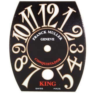 Franck Muller Geneve Conquistador King Black Original Mens Watch Dial