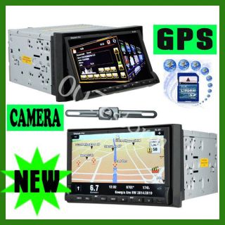 In Dash Car DVD SD Player Double 2 Din GPS Navigation Digital Touch 