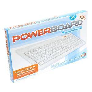 Datel Wireless Keyboard Powerboard for Wii PC & MAC 30ft range New