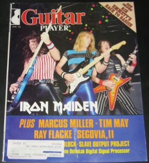 Guitar Player Magazine November 1983 Iron Maiden, Marcus Miller, Tim 