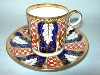 ANTIQUE DAVENPORT LONGPORT STAFFORDSHIRE IMARI DEMITASSE CUP AND 