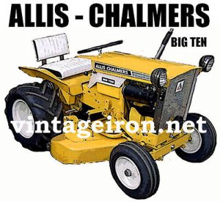 ALLIS CHALMERS BIG 10 Garden Tractor sweat shirt