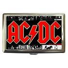 AC DC Cigarette Money Card Wallet Metal Case New Gift