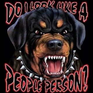 NOT PEOPLE PERSON~MEAN ROTT~TOP DAWG~DOG~T SHI​RT~LS/SS~MANY COLORS 