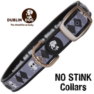 Dublin Dog NO STINK Dog Collars   Confession  Black   WATERPROOF DOG 