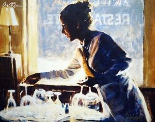 Aldo Luongo, Getting Ready at Gardels, Giclee on Canvas   Retail $ 