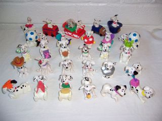 28 Disney 101 Dalmatians plastic figure toys cake toppers dog variety 