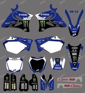 TEAM GRAPHICS&BACKGROUNDS DECALS For YAMAHA YZ125 YZ250 2002 2003 2004 