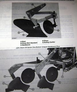 John Deere 30 Series Integral Plow Parts Catalog manual