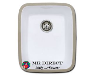 MR Direct 460 Undermount Porcelain Kitchen Sink