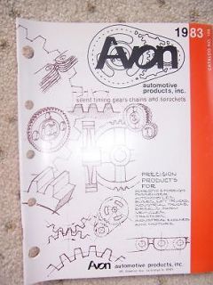 1983 Avon Auto Products Catalog Timing Gear Sprocket M