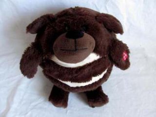 Jay at Play Mushabelly Chatter Brown PUPPY Dog Plush Stuffed Round 
