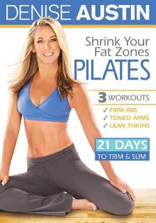 Denise Austin Shrink Your Fat Zones   Pilates DVD, 2010