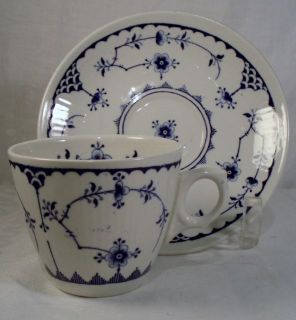 Furnivals Denmark Blue Cup and Saucer