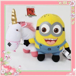 Despicable Me Minion Figure Jorge Unicorn 2X Plush Toy Stuffed Animal 