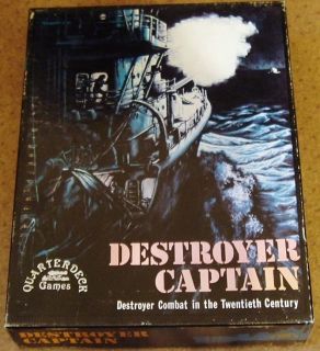 Destroyer Captain war board game,Quarterde​ck Games 1982, unpunched 