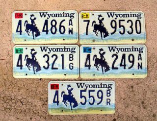 WYOMING   #017   passenger license plates   PICK ONE 