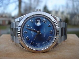 Rolex Datejust II 116334 *41mm* Steel Blue Roman *New Style* WOW