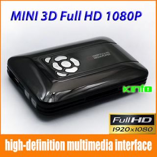Mini HDMI 3D HD 1080P Multi Media MPEG4  TV Player USB HD