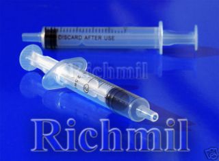 100 Hypodermic Sealed Sterile Disposable 2ml Syringes