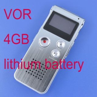 Rechargeable 4G GB USB Digital Audio Voice Recorder Dictaphone  