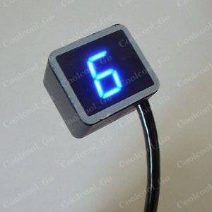 Blue Universal Digital Gear Indicator for Motorcycle