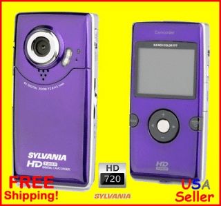 Sylvania 720p 5.0MP HD Pocket Digital Video Camera Purple