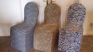 Dining Room chair covers Animal Print   Snow Leopard, Leopard and 