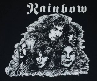 VTG RAINBOW LONG LIVE ROCK N ROLL T  SHIRT 1978 L DIO