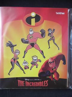 Brother Disney Embroidery Machine Design Card   The Incredibles