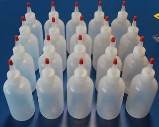 Plastic Bottle 8 oz. BOSTON ROUND w/ Yorker Cap (20 Bottles)