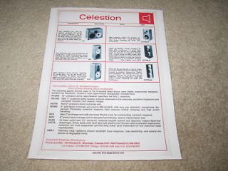 Celestion Ad, 1978, Ditton 66,44,33,UL10,​8, Specs, Info