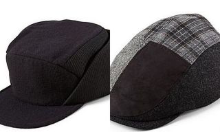 DOCKERS Mens Hat Choice All Sizer Black Cap or Patchwork Ivy Cap 