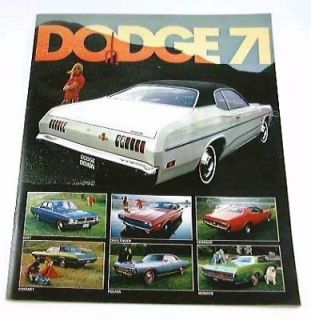 1971 71 DODGE BROCHURE Dart Challenger Charger Demon