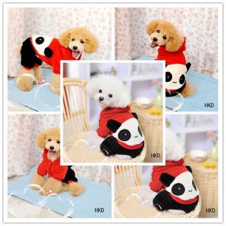 Select Christmas Panda shirt Hoodie Tee small dog pet clothes Apparel 