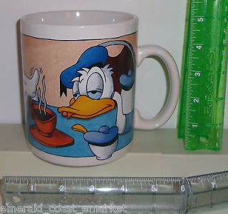 Donald Duck Walt Disney Huge 5 High X 4 Wide Ceramic Coffee Soup 