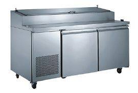 72 Commercial Kitchen Refrigerated Pizza Prep Table by Omcan