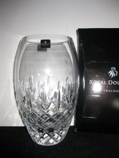 Royal Doulton Dorchester Crystal 25.5cm Vase BNIB